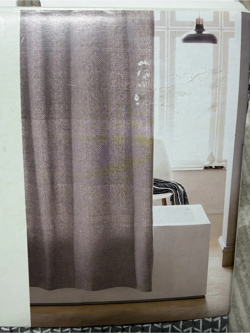 Project 62 Gray Geometric Shower Curtain